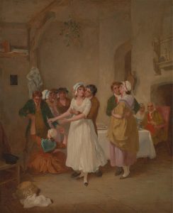 Francis Wheatley, 1747–1801, British, The Mistletoe Bough, ca. 1790, Oil on canvas, Yale Center for British Art, Paul Mellon Collection, B1977.14.117.